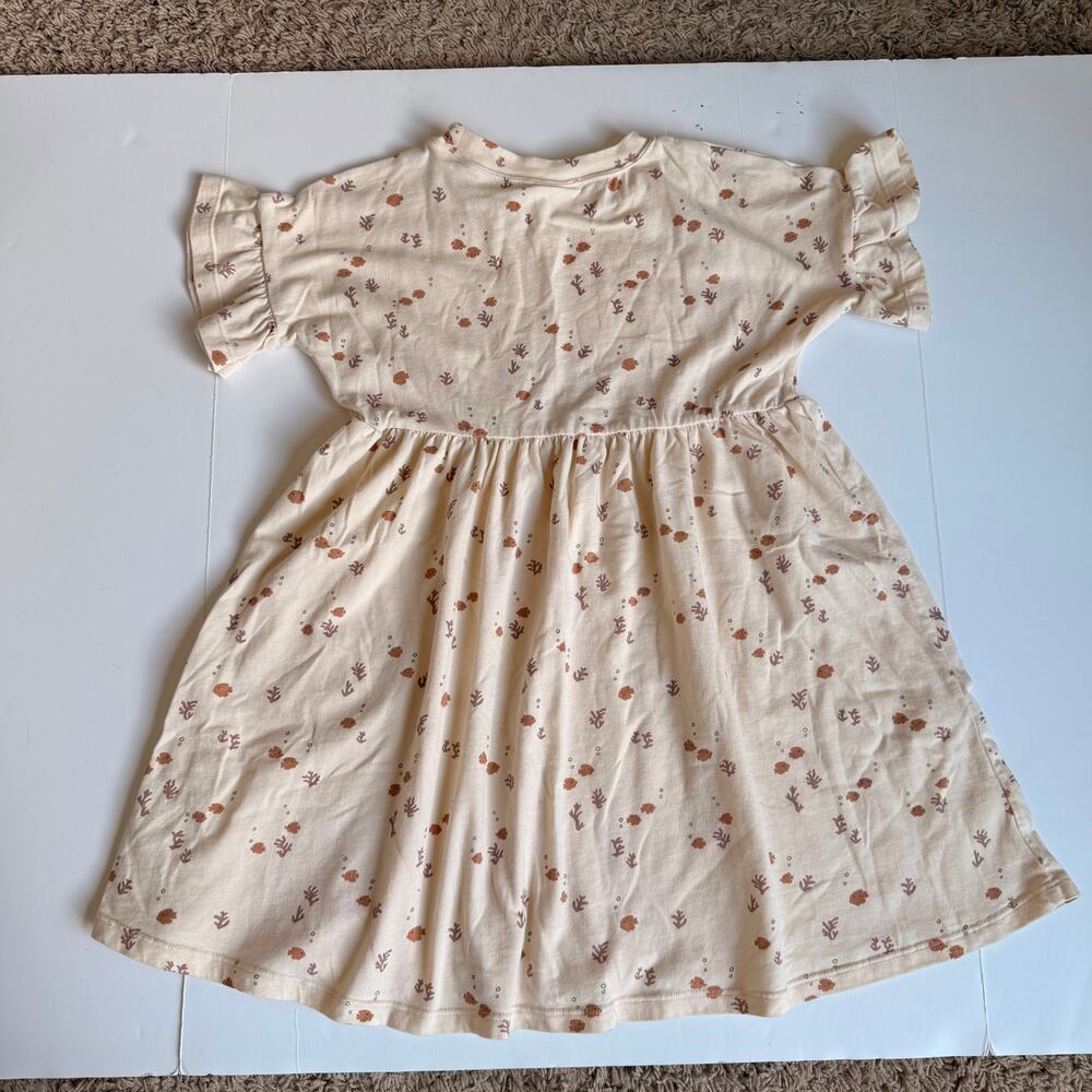 Rylee and Cru Angelfish Girls Dress Cream Ocean Neutral Cotton 6-7 - Picture 9 of 9
